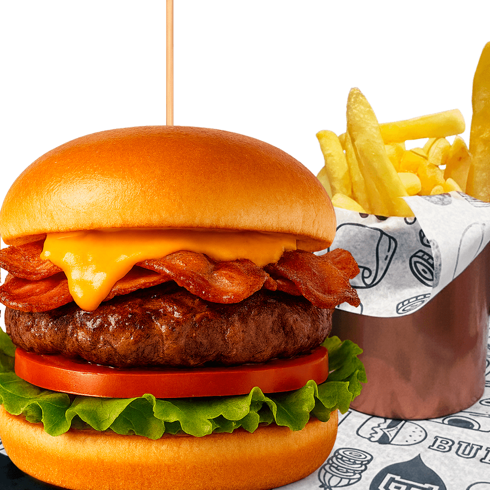 Duplo Bacon Cheddar GrillioVix